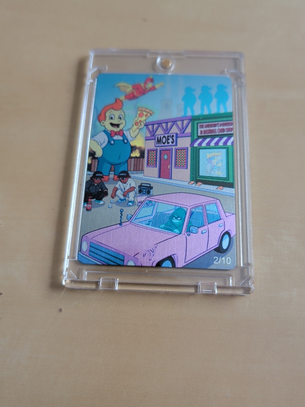 FAME: Matt Groening Simpsons LTD Metal Vegas Con METAL CARDS 2/10 NM